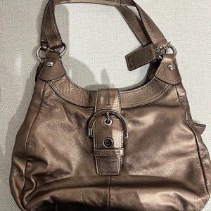 COACH bronze Soho Lynn Hobo Buckle Bag K1126F17219